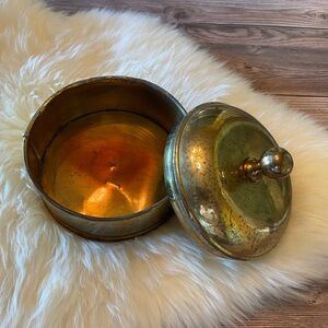 Vintage Brass Trinket Box ~ England